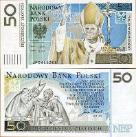 *50 Zlotych Poľsko 2006 - Pápež Ján Pavol II. P178 UNC v obale - Kliknutím na obrázok zatvorte -